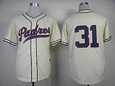 San Diego Padres #31 Dave Winfield Cream 1988 Mitchell And Ness Throwback Stitched MLB Jersey Sanguo,baseball caps,new era cap wholesale,wholesale hats